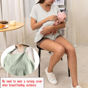 Hauts d'allaitement de qualité supérieure pour femmes, vêtements d'allaitement à coupe flexible, t-shirts de maternité élégants, tenues post-partum standard - Product Image 3