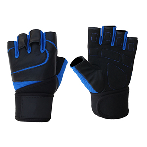 Nouveaux gants de musculation en cuir à demi-doigts avec logo personnalisé, gants en cuir confortables à demi-doigts pour la remise en forme - Product Image 2