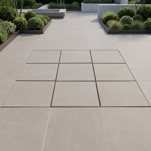 กระเบื้องปูพื้นพอร์ซเลน Hammer Stone สีเบจ หนา 20 มม. ขนาด 600x600 มม. และ 300x600 มม. สำหรับงานหนัก ทนทาน เหมาะสำหรับพื้นภายนอกอาคาร - Product Image 3
