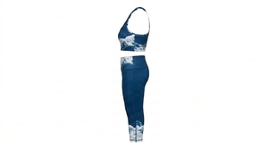 Conjunto de Yoga para Mujer, Diseño a Cuadros, Transpirable, de 2 Piezas, Cintura Alta, Ropa Deportiva para Gimnasio y Fitness, Última Moda - Product Image 2
