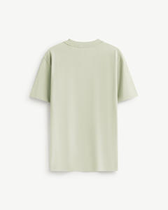 เสื้อยืดคอกลมแขนสั้นผู้ชาย ผ้าถักเนื้อนุ่ม ระบายอากาศดี เป็นมิตรกับสิ่งแวดล้อม ผ้าฝ้าย 100% น้ำหนัก 180 กรัม ทรงปกติ รับผลิตตามสั่ง ขายส่ง - Product Image 2