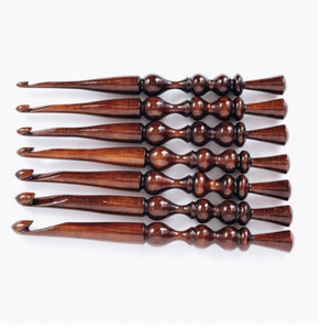 Agujas de Madera de Palisandro Hechas a Mano para Principiantes, Personalizadas de 3mm a 19mm - Product Image 5