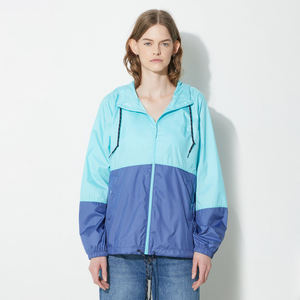 Veste coupe-vent imperméable pour femme, couleur unie, style décontracté, grande taille, parka, broderie, doublure en lin et nylon, saison automne - Product Image 1