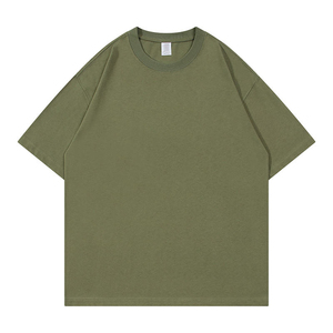 เสื้อยืดโอเวอร์ไซส์เนื้อหนา 100% ผ้าฝ้าย สีกรมท่า ผ้าเนื้อดี ระบายอากาศได้ดี คอกลม ทรงลำลอง ผ้าเจอร์ซีย์ถัก ความยาวปกติ - Product Image 2
