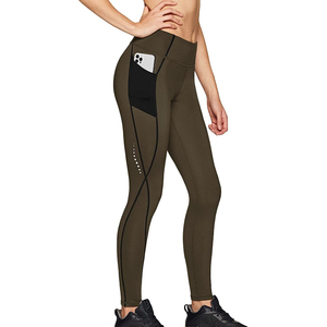 High Waist Seamless Women <b>Leggings</b> Full Length <b>With</b> <b>Pockets</b> Sporty Yoga Pants For Gym <b>Workout</b> Stretch Breathable Quick Dry - Product Image 3