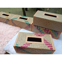 Porte-boîte à mouchoirs Shetal Pati éco-responsable fait main, design ethnique durable, tissé à la main, léger et durable