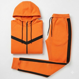 Comfortable Fit Men's Fitness Hoodie Regular Length Lining Design Best Selling Tracksuit Low Price Custom Vibrant Color Men <b>Set</b> - Product Image 5