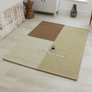 Tapis d'intérieur en laine tufté à la main de haute qualité, à poils longs et courts, pour salon, cuisine, bureau, prière, par INDIAN TEXTILES H/L - Product Image 4