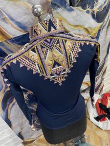 G N Export Women's <b>Sequin</b> Embellished Satin Long Sleeve Stage Performance <b>Pants</b> - Product Image 2