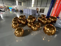 Ventes chaudes, ballons réfléchissants gonflables en PVC colorés, ballons miroir de Noël gonflables, sphères miroir gonflables