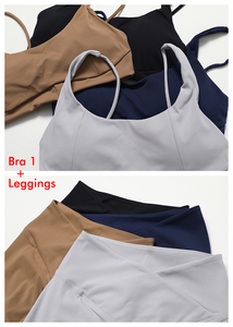 Heavy Fashion Printed Fitness Workout Yoga Set Sports Bra And Legging Set - Product Image 4