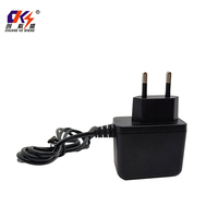 Adaptador de enchufe de pared negro blanco 30V 0.6A 18W enchufe de la UE 5,5*2,5mm/5,5*2,1mm conector de CC adaptador de corriente de conmutación para decodificador