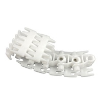 Convoyeur de bouteilles chaîne de table chaîne blanche flexible en plastique