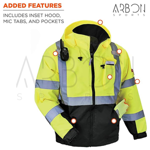 New Trendy Good Supplier With Own Logo Windproof Custom Waterproof High Visibility Reflective Safety <b>Jackets</b> For Wholesale Rate - Product Image 3