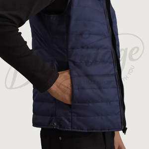 Chaleco Acolchado con Capucha Azul Rey para Hombre, Chaleco Acolchado Cálido de Invierno, Impermeable, Sin Mangas, para Hombre - Product Image 6
