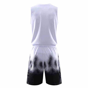 Maillot de basket-ball personnalisé avec nom et numéro d'équipe, taille ajustable, tissu de haute qualité, séchage rapide, évacuation de l'humidité, respirant - Product Image 2