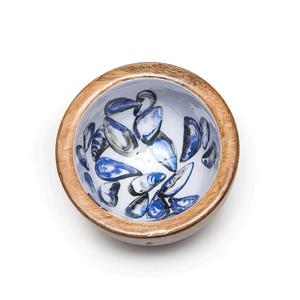 Bol en bois de qualité supérieure avec impression émail blanc, vaisselle empilable de la plus haute qualité pour salade de fruits et légumes, fait main, en promotion - Product Image 5