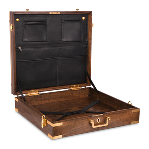 Estuche para delantal de masón maestro negro de piel sintética, maletín de alta calidad hecho a medida para delantales masónicos provinciales MM WM - Product Image 1