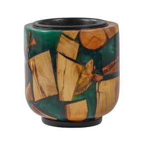 Custom Brand Modern Arabic Burner Resin Wood Mabkhara Acrylic Holder for Bakhoor Diffuser Handmade Eco-Friendly Religious MULTI - Product Image 2