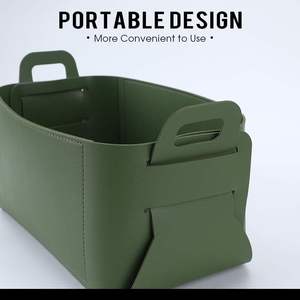 Organisateur de table en cuir pour homme : porte-monnaie, montre, téléphone, pièces de monnaie – Rangement de bureau, organiseur de chevet, idéal pour les voyages - Product Image 5