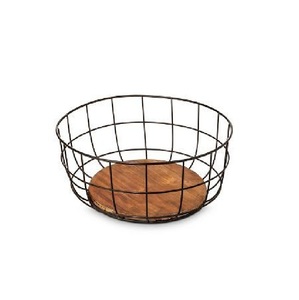 Top Selling Great Quality Iron Fruit Basket Bowl For Kitchen Fruit Storage Organizer <b>Table</b> Display Customized Size Shape - Product Image 4
