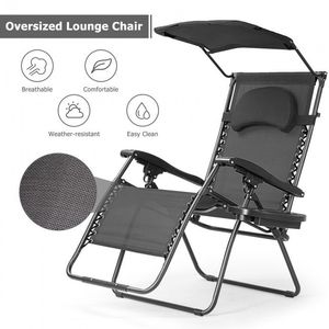 Folding Moon Chair with <b>Canopy</b> Cup Holder Portable & Comfortable for <b>Camping</b> and Garden - Product Image 4