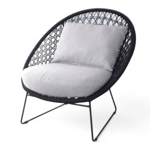 Fauteuil de loisirs en rotin durable, chaise d'extérieur en corde avec matériaux résistants pour la décoration de la maison et le mobilier de jardin - Product Image 1