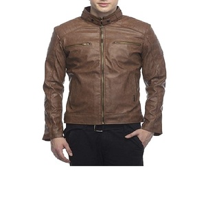 Chaquetas de Cuero para Motociclistas, Casuales, Negras, de Alta Calidad, Talla Grande para Hombre, Chaquetas de Cuero Vegano Personalizadas y Elegantes para Hombre - Product Image 3