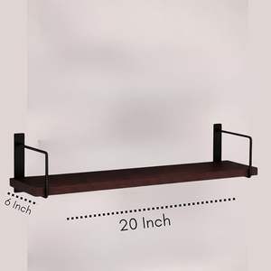 <b>Rustic</b> Wood Floating <b>Shelves</b> Wall Mounted <b>Shelves</b> for Bathroom Living Room Bedroom and Kitchen - Product Image 4