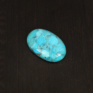 Pierre précieuse naturelle turquoise d'Arizona américaine, cabochon ovale, 74,4 carats, 39x25 mm, pour la fabrication de bijoux - Product Image 3
