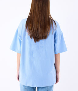 T-shirts basiques personnalisés pour femmes, blancs, impression DTG, vierges, été, unis, 100 % coton peigné, col rond - Product Image 2