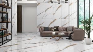 กระเบื้องพอร์ซเลนคุณภาพสูงขนาด 60x120 ซม. หนา 9 มม. ทนต่อคราบสกปรกและแตกหัก สำหรับปูพื้นและผนัง (แพ็ค 2x4 แผ่น) - Product Image 5