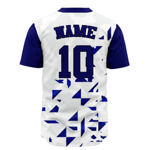 Maillots de baseball personnalisés vierges en gros, sublimation, logo brodé, numéros et designs pour homme - Product Image 4