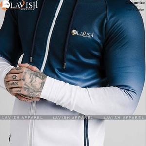 Ensemble de sport unisexe personnalisable XXL avec fermeture éclair, 100 % polyester, coupe régulière, survêtement multi-panneaux léger et respirant pour sports d'hiver - Product Image 2
