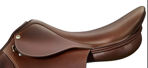 Silla de Montar Inglesa Profesional de Cuero para Equitación, Silla Ecuestre Ligera y Duradera para Salto, Entrenamiento y Doma - Product Image 5