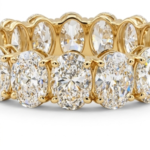 Anillo Solitario de Diamante Cultivado en Laboratorio de Corte Ovalado de Lujo de 5.5ct, Oro Sólido de 9K, Certificado IGI, para Compromiso, Boda, Eternidad, Regalo - Product Image 4