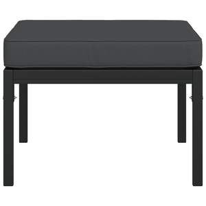 2pcs 23.6 "x 23.6" x 13.8 "Repose-pieds de patio en acier avec coussins gris pour meubles de patio extérieur - Product Image 4