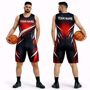 Uniforme de Baloncesto Transpirable Unisex para Adultos al por Mayor, con Sublimación de Poliéster, Nombre y Número del Equipo Personalizados - Product Image 1