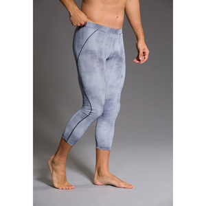 Leggings de compression gris pour femme, taille mi-haute, longueur intégrale, sans couture, respirants, extensibles dans quatre directions, antibactériens, pour le yoga - Product Image 6