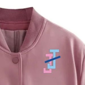 <b>Ladies</b> Cropped Bomber <b>Jacket</b> Full Zip Short Outerwear Classic Ribbed Hem Long Sleeve <b>Lightweight</b> Casual Fashion Streetwear - Product Image 4