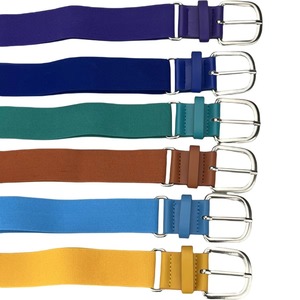 OEM Custom Logo Adjustable Alloy Pin Buckle 1.5" Width 30"-46" Length Baseball Softball Sports Uniform Belt PU - Product Image 6