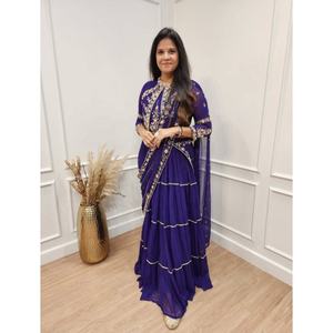 Saree Blouse Bollywood Party Wear Indian Pakistanais New Sari Wedding Designer By Fatema Fashion - Product Image 1