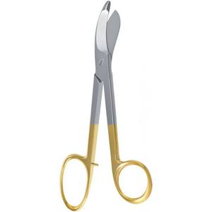 Tijeras para vendajes médicas Lister Bruns de 24 cm, con una hoja dentada, reutilizables, manuales, con logotipo personalizado, al por mayor - Product Image 3