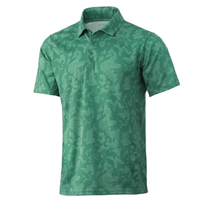 Camiseta Polo Sublimada con Camuflaje Personalizado para Hombre, Manga Corta, Rendimiento Deportivo, Golf, Venta al Por Mayor, Camisa con Cuello Estampada, Personalizada OEM - Product Image 1