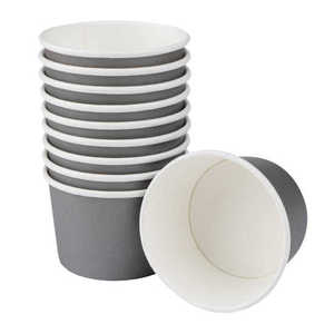 Vasos de Papel Cuadrados de Doble Pared para Helado de 3oz y 8oz al por Mayor con Tapa y Cuchara - Precio Directo de Fábrica Bajo - Product Image 5