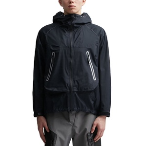 Gran oferta, ropa de calle, chaqueta cortavientos de nailon con bloques de Color personalizados a la moda, chaqueta impermeable fina con forro de malla personalizada de talla grande - Product Image 3