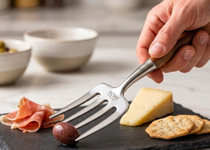 Adorable Design Stainless Steel Silverware Salad <b>Server</b> With Stylish Wood Handles For Banquet Halls And Wedding <b>Buffets</b> - Product Image 5
