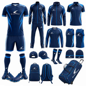 Latest Sportswear Soccer Uniform Bundle Deal Package Soccer Jersey Shorts <b>Coaches</b> Jackets Quarter Zip Top Breathable - Product Image 4