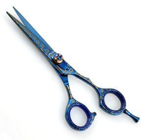 Ciseaux de coiffure pour droitiers Premium KAAMIR INSTRUMENTS, en acier inoxydable, à bords tranchants, pour salons, 32 dents - Product Image 2