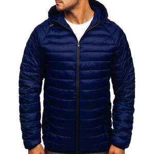 Fully Customized Men's Waterproof Canvas Puffer <b>Jackets</b> Polyester Wadding Filled Winter DDP Shipping - Product Image 4